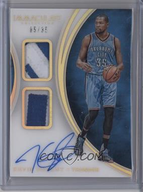 2015-16 Panini Immaculate Collection - Dual Patch Autographs - Jersey Number #DPA-KDU - Kevin Durant /35