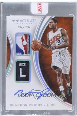 2015-16 Panini Immaculate Collection - Dual Patch Autographs - Tag #DPA-BKN - Brandon Knight /1 [Uncirculated]