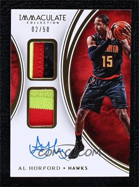2015-16 Panini Immaculate Collection - Dual Patch Autographs #DPA-AHO - Al Horford /50 [EX to NM]
