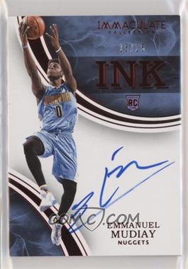2015-16 Panini Immaculate Collection - INK - Red #IK-EMU - Emmanuel Mudiay /25