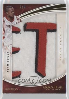 2015-16 Panini Immaculate Collection - Jumbo Patches - Team Logos #86 - Steve Francis /6