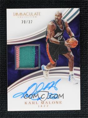 2015-16 Panini Immaculate Collection - Patch Autographs - Jersey Number #PA-KMA - Karl Malone /32