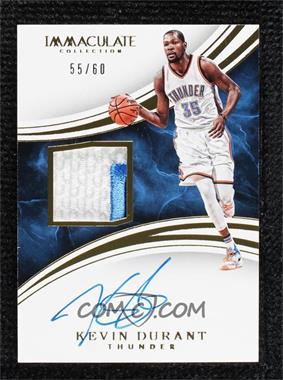 2015-16 Panini Immaculate Collection - Patch Autographs #PA-KDU - Kevin Durant /60