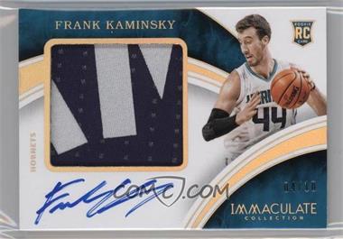 2015-16 Panini Immaculate Collection - Premium Patches Autographs - Gold #PPA-FKA - Frank Kaminsky /10