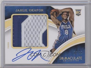 2015-16 Panini Immaculate Collection - Premium Patches Autographs - Gold #PPA-JOK - Jahlil Okafor /10