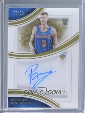 2015-16 Panini Immaculate Collection - Shadowbox Signatures #SS-KP - Kristaps Porzingis /99