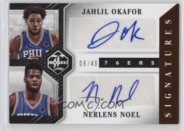 2015-16 Panini Limited - Limited Duos Signatures #LD-PHC - Jahlil Okafor, Nerlens Noel /49