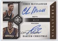 Chris McCullough, Rakeem Christmas #/49