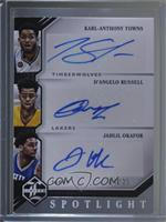 D'Angelo Russell, Karl-Anthony Towns, Jahlil Okafor #/25