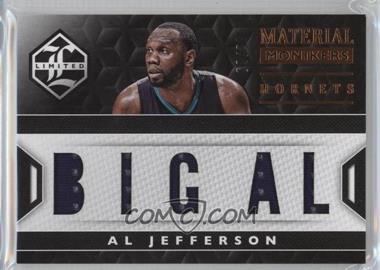 2015-16 Panini Limited - Material Monikers #14 - Al Jefferson /99