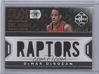 2015-16 Panini Limited - Team Trademarks #28 - DeMar DeRozan /149