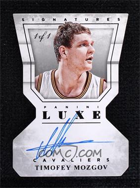 2015-16 Panini Luxe - Die-Cut Autographs - Black #DC-TMG - Timofey Mozgov /1