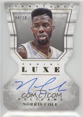 2015-16 Panini Luxe - Die-Cut Autographs - Gold #DC-NCL - Norris Cole /10