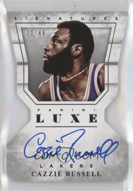 2015-16 Panini Luxe - Die-Cut Autographs #DC-CRS - Cazzie Russell /49