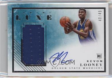 2015-16 Panini Luxe - Rookie Memorabilia Autographs #RM-KLY - Kevon Looney /49