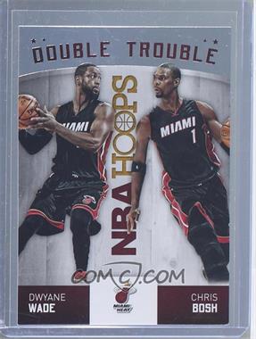 2015-16 Panini NBA Hoops - Double Trouble #8 - Chris Bosh, Dwyane Wade [Noted]