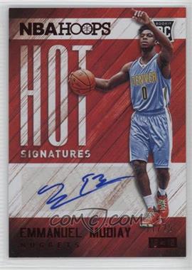 2015-16 Panini NBA Hoops - Hot Signatures - Red #HS-EM - Emmanuel Mudiay /25