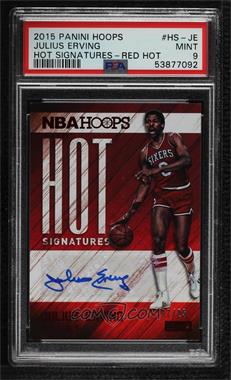 2015-16 Panini NBA Hoops - Hot Signatures - Red #HS-JE - Julius Erving /25 [PSA 9 MINT]