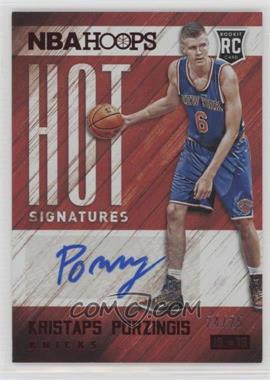 2015-16 Panini NBA Hoops - Hot Signatures - Red #HS-KP - Kristaps Porzingis /25