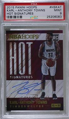 2015-16 Panini NBA Hoops - Hot Signatures #HS-KAT - Karl-Anthony Towns [PSA 9 MINT]