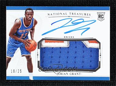 2015-16 Panini National Treasures - [Base] - Silver #119 - Rookie Patch Autographs - Jerian Grant /25