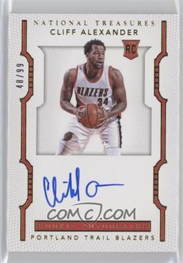 2015-16 Panini National Treasures - [Base] #144 - Rookie Autographs - Cliff Alexander /99