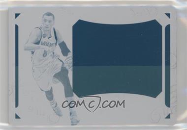 2015-16 Panini National Treasures - Colossal Jersey Autographs - Printing Plate Cyan #CJ-ZLV - Zach LaVine /1