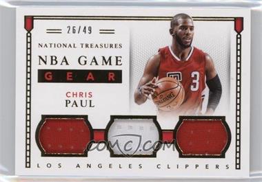 2015-16 Panini National Treasures - Game Gear Triples #3 - Chris Paul /49