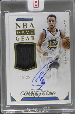 2015-16 Panini National Treasures - NBA Game Gear Autographs #GG-SCR - Stephen Curry /25 [Uncirculated]