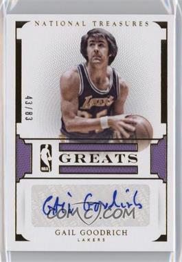 2015-16 Panini National Treasures - NBA Greats Autographs #GR8-GG - Gail Goodrich /83