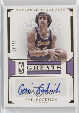 2015-16 Panini National Treasures - NBA Greats Autographs #GR8-GG - Gail Goodrich /83