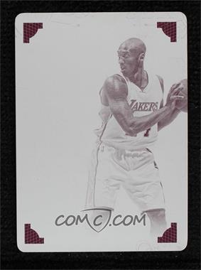 2015-16 Panini National Treasures - NBA Material - Printing Plate Magenta #45 - Kobe Bryant /1