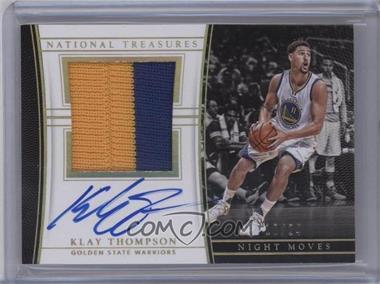 2015-16 Panini National Treasures - Night Moves Jersey Autographs - Prime #NM-KTM - Klay Thompson /24