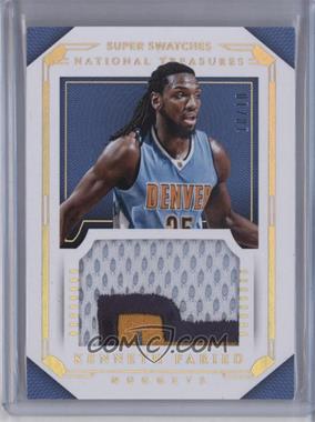 2015-16 Panini National Treasures - Super Swatches - Prime #52 - Kenneth Faried /10