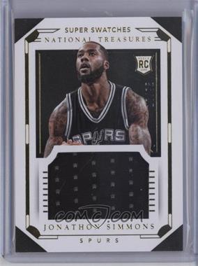 2015-16 Panini National Treasures - Super Swatches Rookies #4 - Jonathon Simmons /75