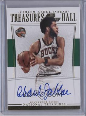 2015-16 Panini National Treasures - Treasures of the Hall Autographs #TH-KAJ - Kareem Abdul-Jabbar /25