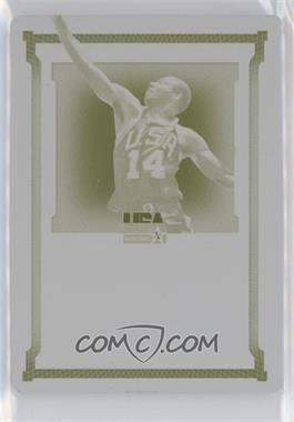 2015-16 Panini National Treasures - USA Basketball Autographs - Printing Plate Yellow #US-ORB - Oscar Robertson /1