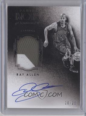 2015-16 Panini Noir - Autographed Prime Black and White #AB-RAL - Ray Allen /25