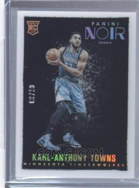 2015-16 Panini Noir - [Base] - Parallel #171 - Gold Color Rookies - Karl-Anthony Towns /10