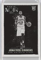Platinum Black and White Rookies - Jonathon Simmons #/10