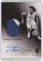 Auto Patch Black and White Rookies - Stanley Johnson [EX to NM] #/99