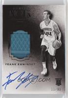 Auto Patch Black and White Rookies - Frank Kaminsky #/99