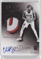 Auto Patch Black and White Rookies - Cliff Alexander #/99