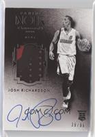 Auto Patch Black and White Rookies - Josh Richardson #/99