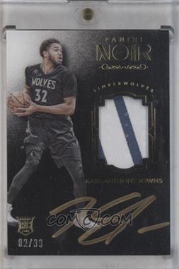 2015-16 Panini Noir - [Base] #231 - Auto Patch Color Rookies - Karl-Anthony Towns /99