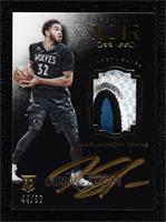 Auto Patch Color Rookies - Karl-Anthony Towns #/99