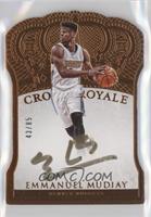 Crown Royale - Emmanuel Mudiay [EX to NM] #/85