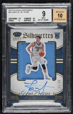 2015-16 Panini Preferred - [Base] #25 - Rookie Silhouettes - Nikola Jokic /99 [BGS 9 MINT]