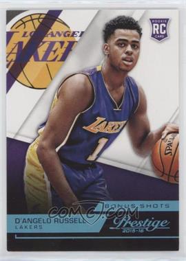 2015-16 Panini Prestige - [Base] - Bonus Shots Blue #217 - Rookies - D'Angelo Russell /99