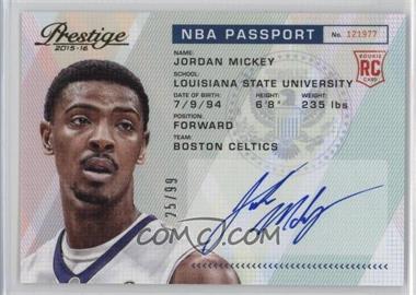 2015-16 Panini Prestige - NBA Passport Signatures #PAS-JMK - Jordan Mickey /99
